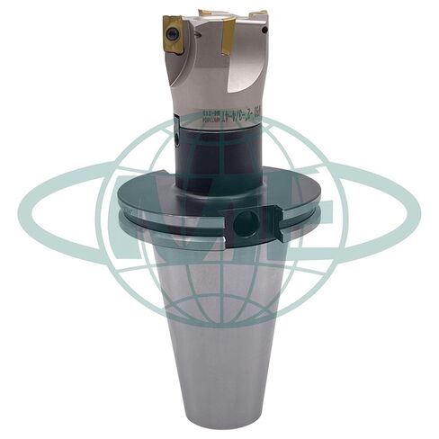 مطحنة وجه قابلة للفهرسة مقاس 2 بوصة بزاوية 90 درجة CME مع CAT50 Arbor، تتضمن إدراجات APKT1604، 4 مزامير in Kuwait