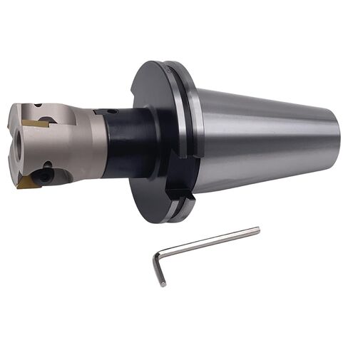 مطحنة وجه قابلة للفهرسة مقاس 2 بوصة 90 درجة CME مع شجرة CAT50، تتضمن إدراجات TPG322، 3 مزامير in Kuwait