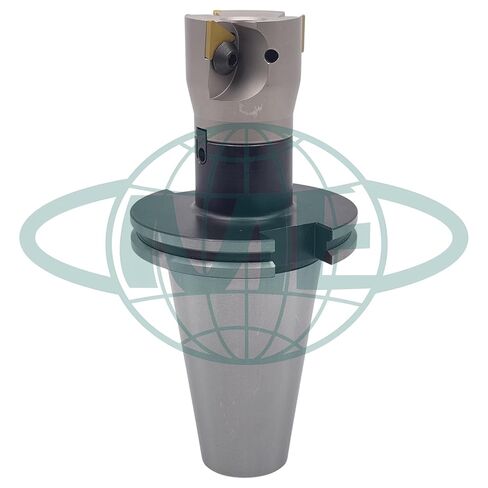 مطحنة وجه قابلة للفهرسة مقاس 2 بوصة 90 درجة CME مع شجرة CAT50، تتضمن إدراجات TPG322، 3 مزامير in Kuwait