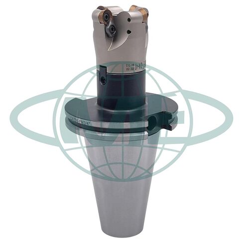 مطحنة وجه قابلة للفهرسة مقاس 2 بوصة 90 درجة CME مع شجرة CAT50، تتضمن إدراجات RCKT1204، 4 مزامير in Kuwait