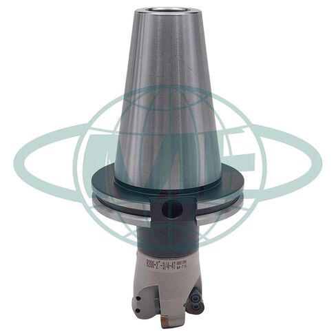 مطحنة وجه قابلة للفهرسة مقاس 2 بوصة 90 درجة CME مع شجرة CAT50، تتضمن إدراجات RCKT1204، 4 مزامير in Kuwait