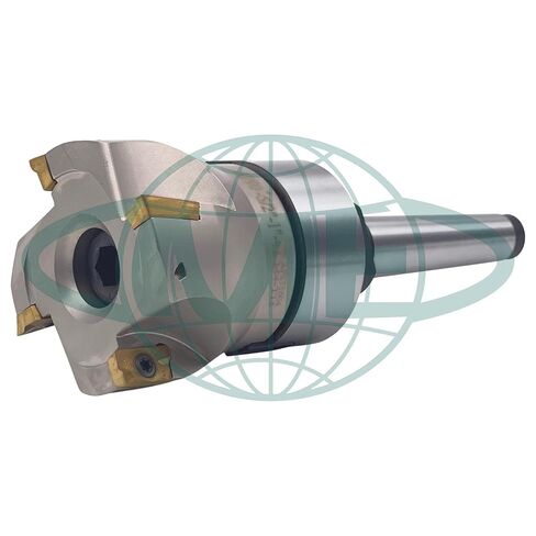 مطحنة وجه قابلة للفهرسة 90 درجة CME 2-1/2 بوصة مع شجرة MT2، تتضمن إدراجات APKT1604، 4 مزامير in Kuwait