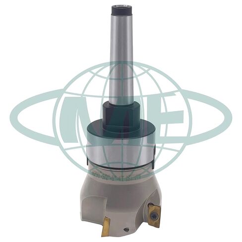 مطحنة وجه قابلة للفهرسة 90 درجة CME 2-1/2 بوصة مع شجرة MT2، تتضمن إدراجات APKT1604، 4 مزامير in Kuwait