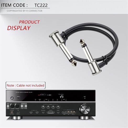 2 قطعة أحادية 6.35 مللي متر ذكر موصل قابس برغي نحاسي نوع لحام خالية 2 البولنديين 1/4 بوصة التوصيل ميكروفون جاك سلك موصل in Kuwait