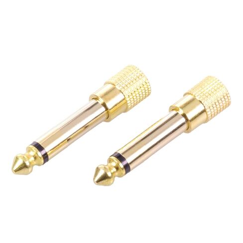 10 قطعة أحادية 6.35 مللي متر ذكر إلى 3.5 مللي متر أنثى مهايئ الرافعة جاك 3.5 مللي متر إلى 6.35 مللي متر محول قابس موسع موصل الصوت in Kuwait