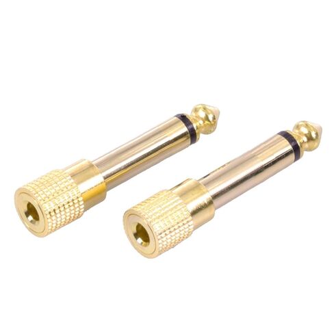 10 قطعة أحادية 6.35 مللي متر ذكر إلى 3.5 مللي متر أنثى مهايئ الرافعة جاك 3.5 مللي متر إلى 6.35 مللي متر محول قابس موسع موصل الصوت in Kuwait