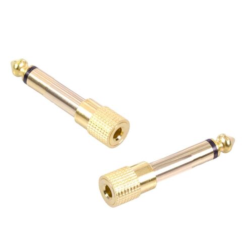 10 قطعة أحادية 6.35 مللي متر ذكر إلى 3.5 مللي متر أنثى مهايئ الرافعة جاك 3.5 مللي متر إلى 6.35 مللي متر محول قابس موسع موصل الصوت in Kuwait