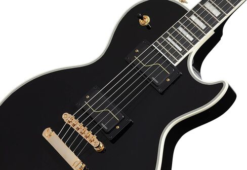 epiphone matt heafy les paul أصول الجمارك ، العظم الأبيض مع حالة in Kuwait