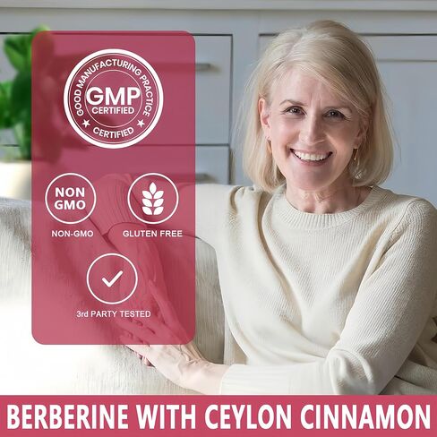 Berberine with Ceylon Cinnamon - Berberine Supplement 1500mg with Bitter Melon Turmeric for Metabolism, Immune & Digestive Health - High Absorption Extra Strength Berberine Softgels - Vegan, Non-GMO in Saudi Arabia