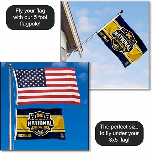 Michigan Team University Wolverines 2026 Basketball National Champions Small 2x3 Foot Flag in Saudi Arabia