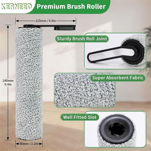 Floor ONE S5 Blue/ONE S5 Pro Roller Brush and Filters for Tineco Floor ONE S5 / S5 Pro Cordless Wet Dry Vacuum Cleaner, Replacement Parts Include 2 Rollers, 4 Filters, 1 Cleaner Brush in Kuwait