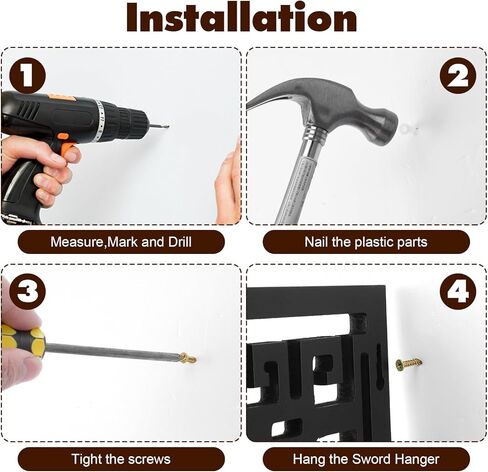 Katana Mount Sword Holder Stand Wall Mount Katana Samurai Sword Display Rack Hanger Gifts for Christmas Japanese Wakizashi Katana Samurai Sword Hobby Collection for Men in Saudi Arabia
