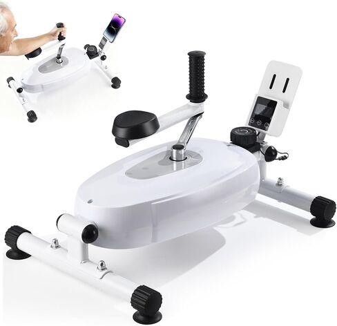 Magnetic Arm Exercise Bike for Physical Therapy - 8 Resistance Levels Arm Exerciser with LCD Display, Arm Support & Suction Cups Stability - Portable Upper Body Rehab Equipment for Seniors, Stroke Patients & Shoulder/Hand Injury Recovery in Saudi Arabia