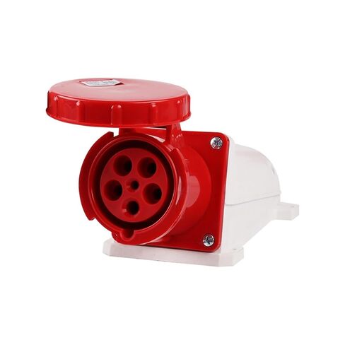 مقبس ثلاثي الطور بأربعة أسلاك مثبت على السطح 5 فتحات 63A مقاوم للماء IP67 ZQ-135 in Kuwait