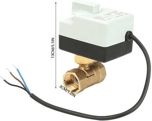 AC220V DN20/DN25/DN40/DN50 1" 3-Wire 2-Way Brass Motorized Ball Valve for Conditioner(3/4") in Kuwait