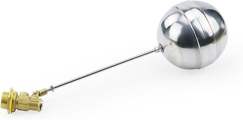 1" Brass Float Valve Cold and Hot Water Tank Floating Ball Valve SS201 Stem Flow Control Cistern/Expansion Tanks(1",1Pc) in Kuwait