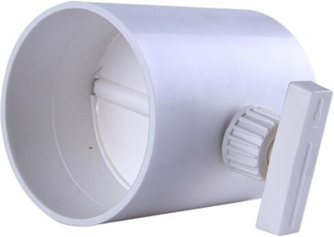 Manual Plastic Air Duct Check Valve Volume Flow Rate Damper for Ventilation Flexible Pipe 80/100/120/150mm ABS(120mm) in Saudi Arabia