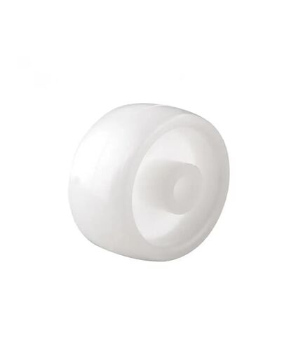 10 Pieces/lot 1 inch Single Wheel Light White Pp Plastic Small Diameter 25mm Smooth Sheet Folding Bed Pulley in Saudi Arabia