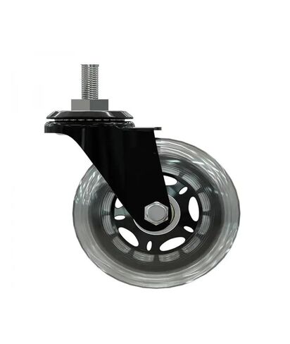 5-Pack 3-inch PU Screw Roller ice Wheel electrophoresis Scooter Universal Silent Caster in Saudi Arabia