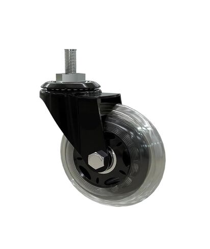 5-Pack 3-inch PU Screw Roller ice Wheel electrophoresis Scooter Universal Silent Caster in Saudi Arabia