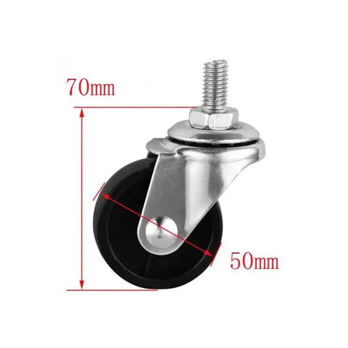 5-Pack casters 2 inches Light Black PP Movable Screw casters M10 Furniture Universal Wheels in Saudi Arabia