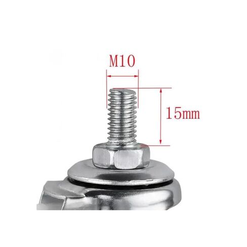 5-Pack casters 2 inches Light Black PP Movable Screw casters M10 Furniture Universal Wheels in Saudi Arabia