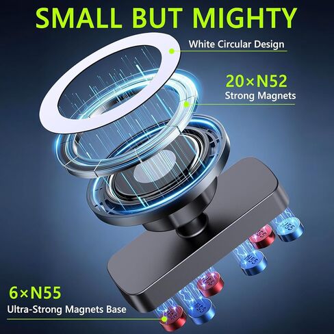 Magnetic Golf Cart Phone Holder for MagSafe iPhone 12-17, Golf Gifts for Men Him Husband Golfers, 360° Rotation Golf Cart Phone Mount, Golf Cart Accessories for Club Car, EZGO, Yamaha, Icon in Saudi Arabia