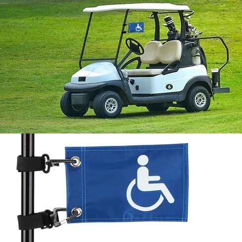 علم عربة الجولف مع الأشرطة in Kuwait