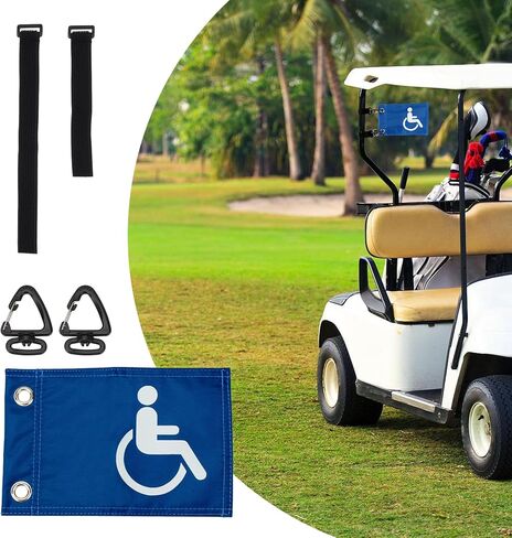 علم عربة الجولف مع الأشرطة in Kuwait