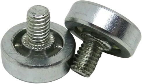 5PCS OD 19xM6 Screw Grease Lubricated Metal Drawer Bearing Roller JS19-C1L8W6M6 19mm Kitchen Storage Cabinet Metal Guide Wheel in Saudi Arabia