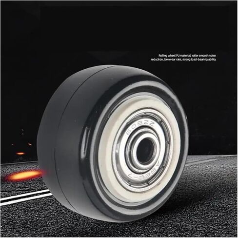 4 أجزاء/وحدة عجلة واحدة مقاس 1.5 بوصة مع كم محمل مزدوج ملحقات أثاث سوداء متوسطة الحجم in Kuwait