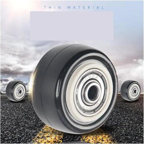 4 أجزاء/وحدة عجلة واحدة مقاس 1.5 بوصة مع كم محمل مزدوج ملحقات أثاث سوداء متوسطة الحجم in Kuwait