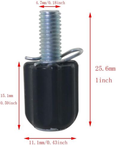 6PCS Bike Rear Derailleur M5 Adjusting End Screw Housing Mountain Bike Gear Cable Adjuster Replacement Shift Cable Downtube Index Barrel Adjuster in Saudi Arabia
