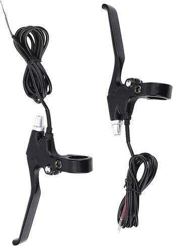 E Bike Brake Lever, Electric Bike Brake Replacement 2 Wire Brake Lever Set Waterproof Brake Levers for Most E Bikes in Saudi Arabia