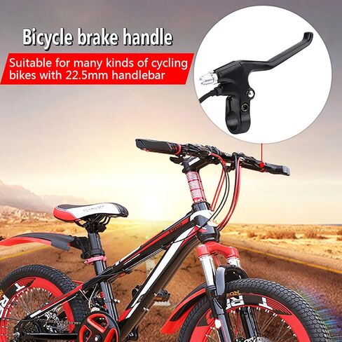 E Bike Brake Lever, Electric Bike Brake Replacement 2 Wire Brake Lever Set Waterproof Brake Levers for Most E Bikes in Saudi Arabia