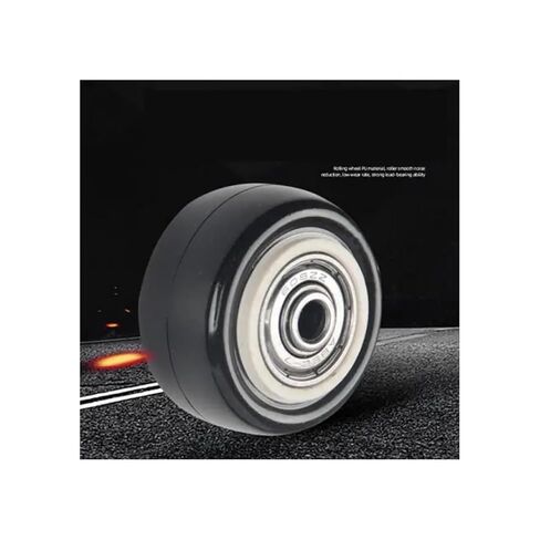 1.5 Inch Diamond Single Wheel with Double Bearing Cover Black Furniture Caster Medium Accessory in Saudi Arabia