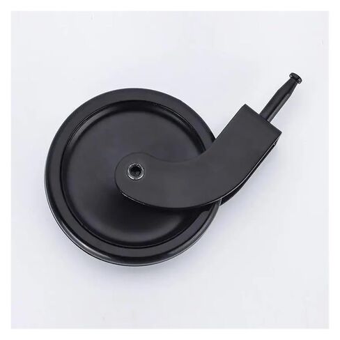 4 Pieces/lot 3-inch Universal Pulley with Brake/Pure Black PP Material/Round Rod Universal Pulley for Furniture Cabinet(Universal Wheel) in Saudi Arabia