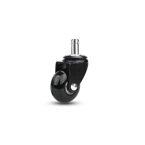 5-Pack 2-inch Black PU Transparent Swivel Spring casters Furniture Office Chair Strong Load-Bearing in Saudi Arabia