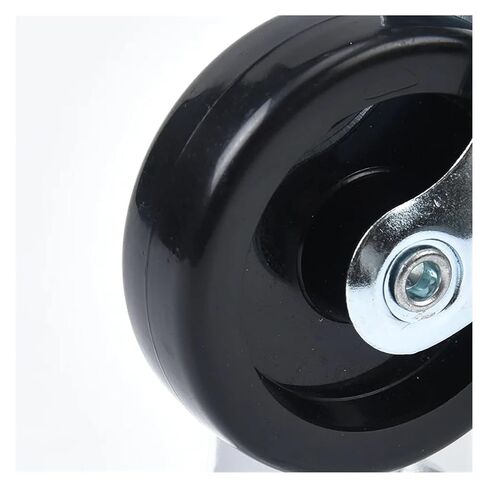 4 Pieces/lot 2.5 inch Lead Screw Chrome Plated Dining Wheel Rubber Caster Trolley Silent Wheel Furniture in Saudi Arabia