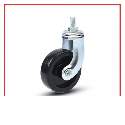 4 Pieces/lot 2.5 inch Lead Screw Chrome Plated Dining Wheel Rubber Caster Trolley Silent Wheel Furniture in Saudi Arabia