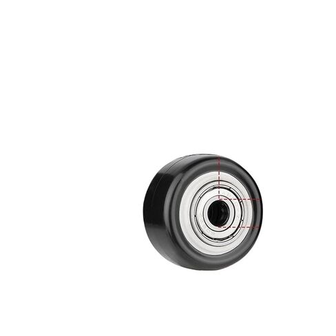 4 Pieces/Batch casters 1.5 inch TPE casters/Rubber Wheels wear-Resistant Nylon Universal Wheels and Accessories Nuts(3P) in Saudi Arabia