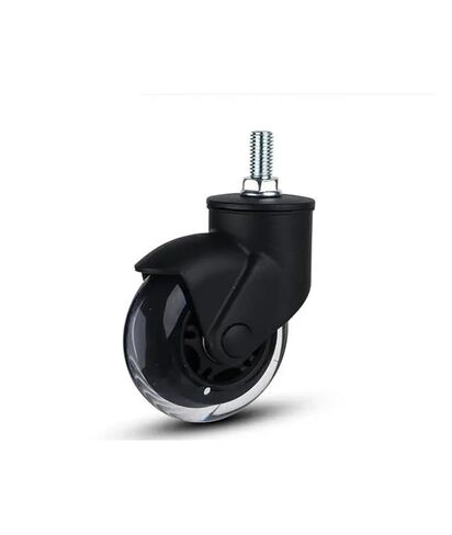 5-Pack 3-inch Black Swivel Office Chair Transparent PU casters for Home use Swivel Wheels in Saudi Arabia