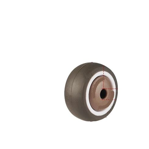 4 Pieces/Batch casters 1.5 inch TPE casters/Rubber Wheels wear-Resistant Nylon Universal Wheels and Accessories Nuts(3P) in Saudi Arabia