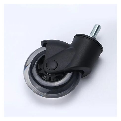 5-Pack 3-inch Black Swivel Office Chair Transparent PU casters for Home use Swivel Wheels in Saudi Arabia