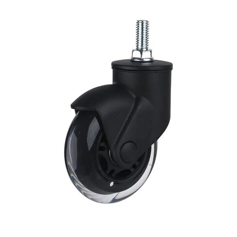 5-Pack 3-inch Black Swivel Office Chair Transparent PU casters for Home use Swivel Wheels in Saudi Arabia