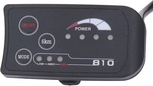 S810 LED Display Panel Electric Bike 4 Wire Digital Communication Power Display, Gear Memory Function, Material for Electric Bike in Saudi Arabia