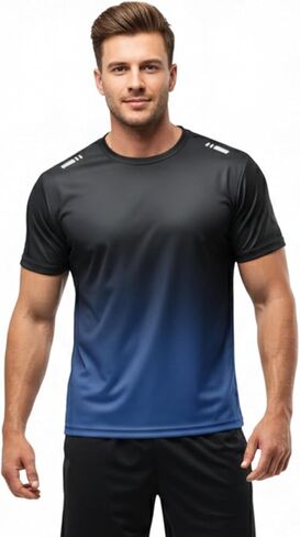 Men’s Athletic Short Sleeve Training T-Shirt, Stretch Fit Sports Top for Running, Gym, and Active Wear in Saudi Arabia