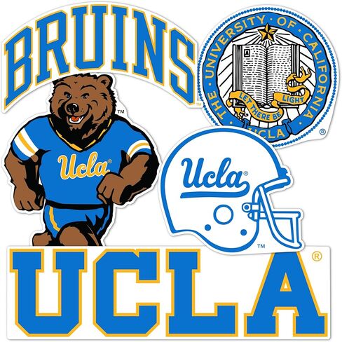 Desert Cactus UCLA Sticker University of California Los Angeles Bruinsr Vinyl Decals Laptop Water Bottle Car Scrapbook Sheet T2 (Type 2-4) in Saudi Arabia