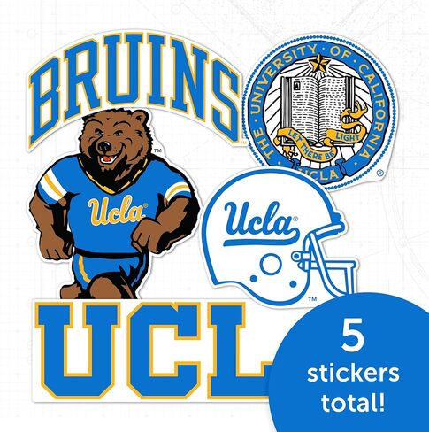 Desert Cactus UCLA Sticker University of California Los Angeles Bruinsr Vinyl Decals Laptop Water Bottle Car Scrapbook Sheet T2 (Type 2-4) in Saudi Arabia