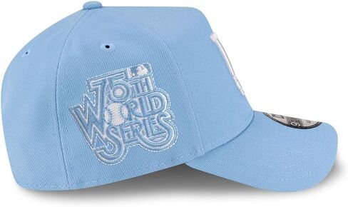 قبعة Snapback من New Era LA Los Angeles Dodgers 9FORTY A-Frame Cooperstown Dodgers 75th World Series، قبعة قابلة للتعديل باللون الأزرق in Saudi Arabia